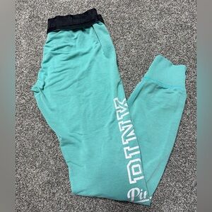 PINK Victoria's Secret Aqua Kids Joggers